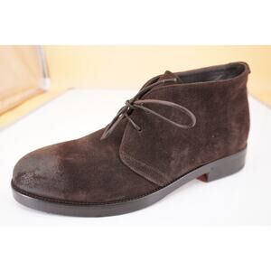 Canali Dark Brown Suede Chukka Hiking Boots Size 9 New Lace Up $645 Ankle